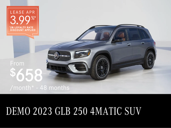 2023 GLB 250 4MATIC SUV Demo from $658/month*