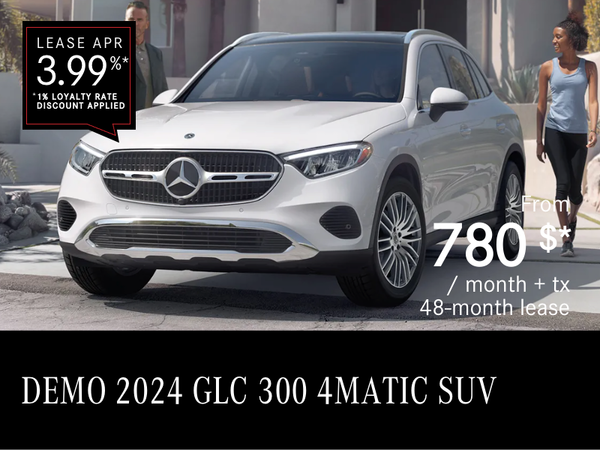 2024 GLC 300 4MATIC SUV from $780/month*+tx