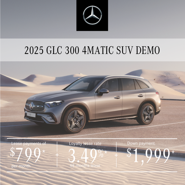 2025 GLC 300 4MATIC SUV from $799/month*+tx