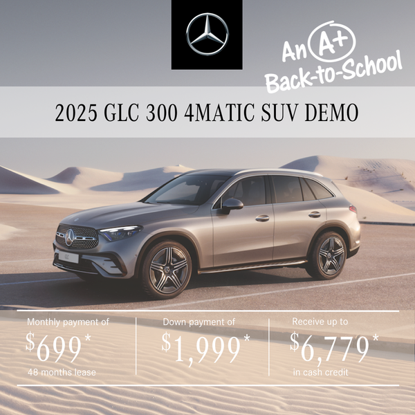 2025 GLC 300 4MATIC SUV from $699/month*+tx