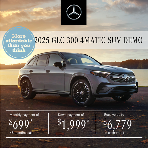 2025 GLC 300 4MATIC SUV from $699/month*+tx