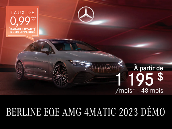 Démo Berline EQE AMG 4MATIC 2023  à partir de 1 195 $/mois*