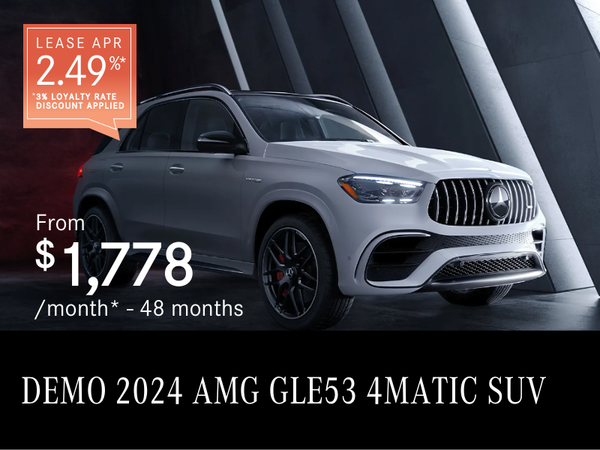2024 AMG GLE 53 4MATIC+ COUPE Demo from $1,778/month*