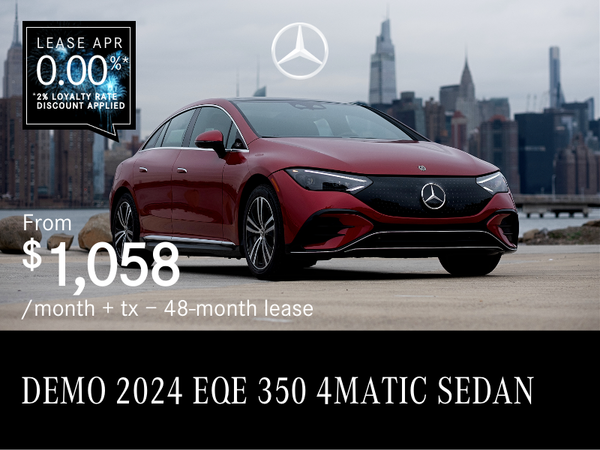 2024 EQE 350 4MATIC SEDAN from $1,058/month*+tx