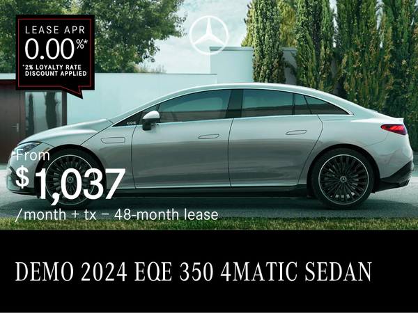 2024 EQE 350 4MATIC SEDAN from $1,037/month*+tx