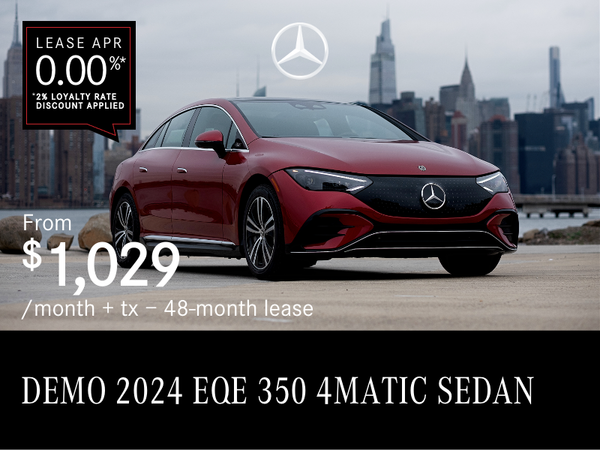 2024 EQE 350 4MATIC SEDAN from $1,029/month*+tx