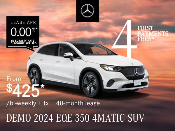 2024 EQE 350 4MATIC SUV from $425/bi-weekly*+tx
