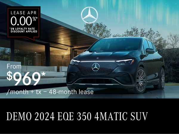 2024 EQE 350 4MATIC SUV from $969/month*+tx