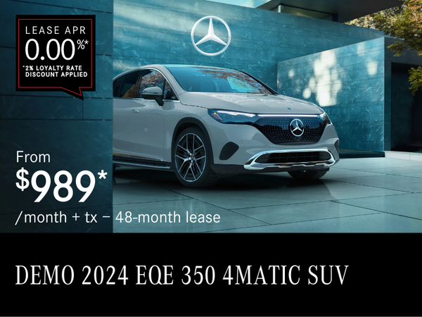 2024 EQE 350 4MATIC SUV from $989/month*+tx