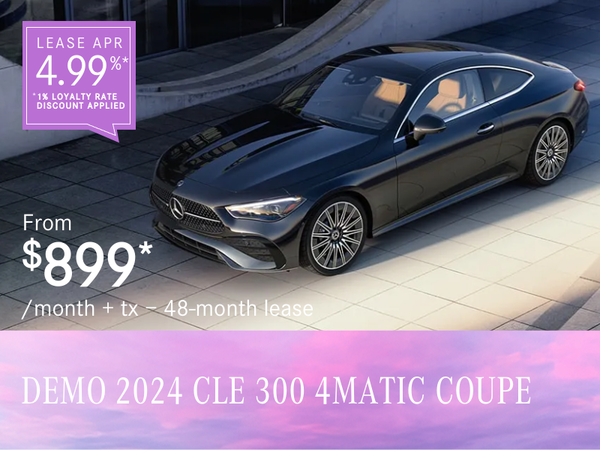 2024 CLE 300 4MATIC COUPE from $899/month*+tx