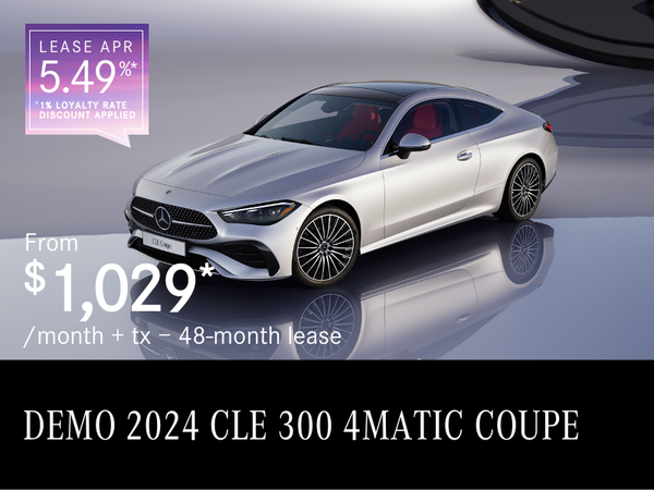 2024 CLE 300 4MATIC COUPE from $1,029/month*+tx