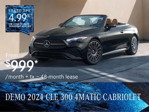 2024 CLE 300 4MATIC CABRIOLET from $999/month*+tx