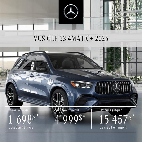 VUS AMG GLE53 4MATIC 2025 à partir de 1 698 $/mois +tx