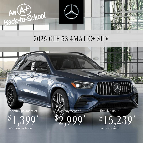2025 AMG GLE53 4MATIC SUV from $1,399/month*+tx