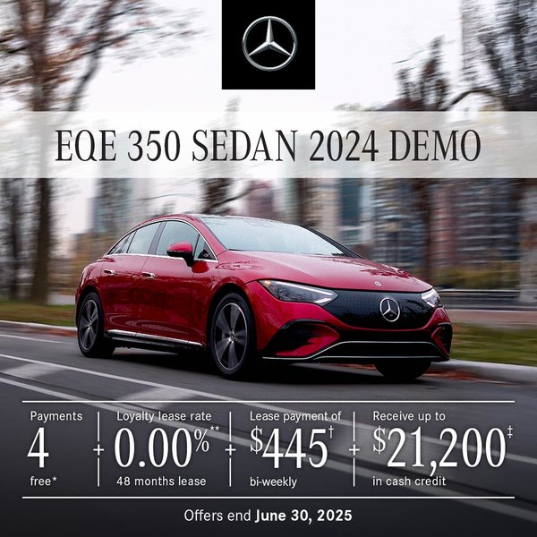 2024 EQE 350 4MATIC SEDAN from $445/bi-weekly*+tx