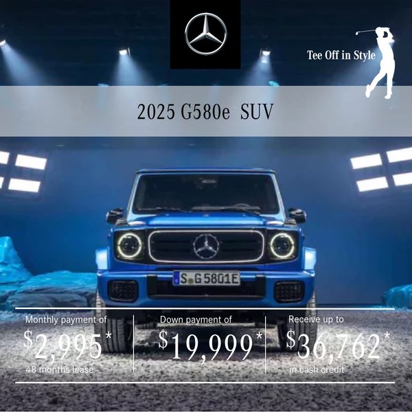 2025 G580e SUV from $2,995/month*+tx