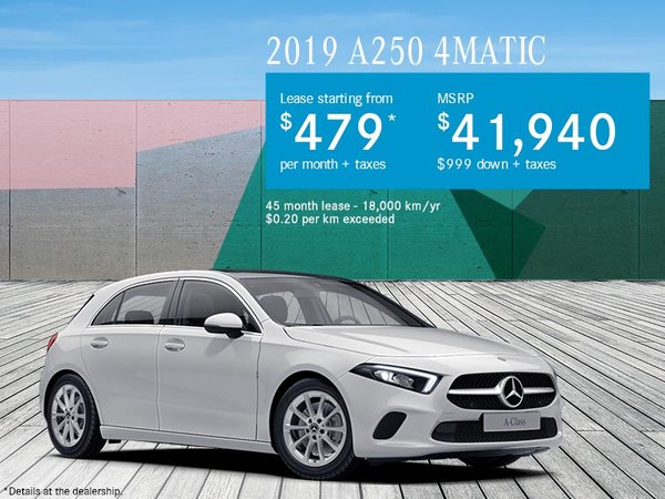 Mercedes Benz Lease Deals 0 Down >> 2019 A250 4matic Mercedes Benz De Quebec Mercedes Benz Lease Deals 0 Down >> 2019 A250 4matic Mercedes Benz De Quebec