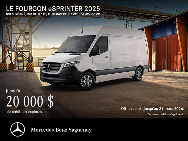 Le Fourgon eSprinter 2025