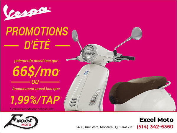 Vespa promotions d'été