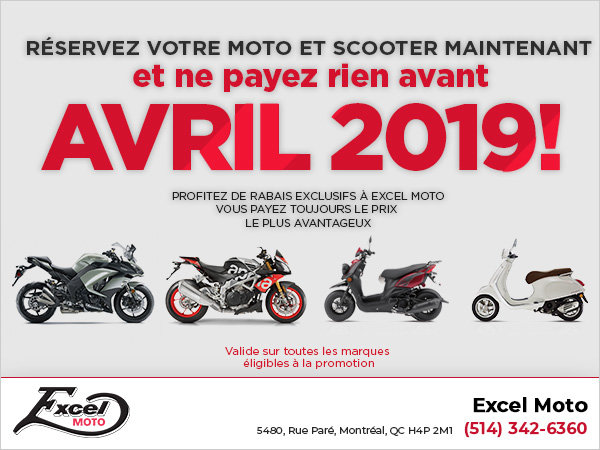 Réservez votre moto et scooter