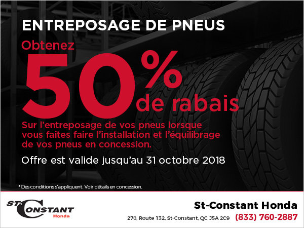Entreposage de pneus