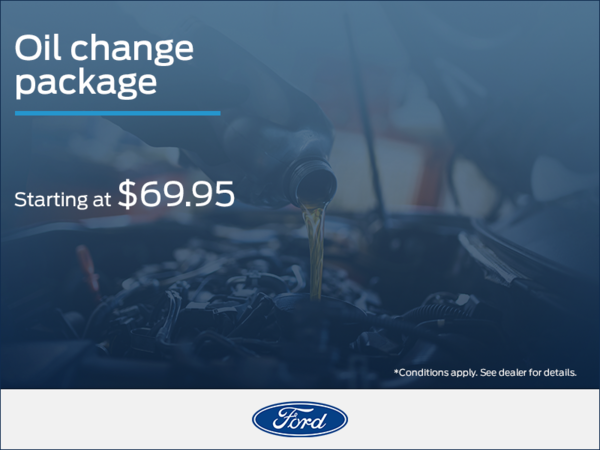 Get Your Oil Change Package Today!
