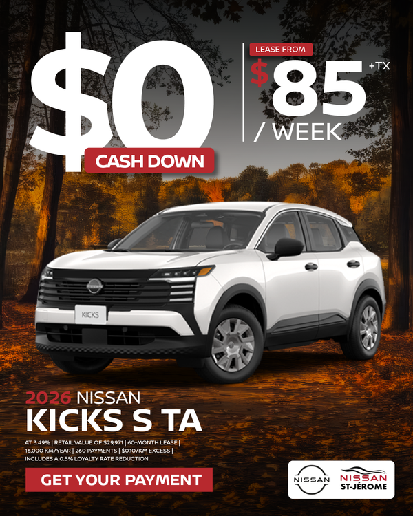 Get the 2026 kicks S TA Today!