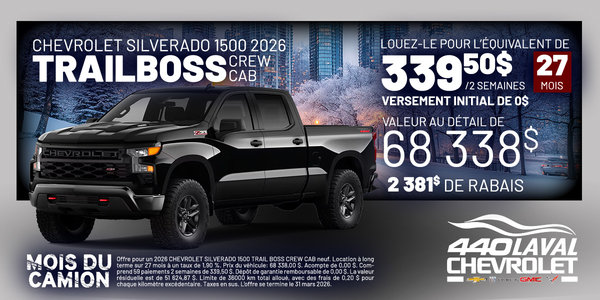 Chevrolet 1500 Silverado Trailboss 2026