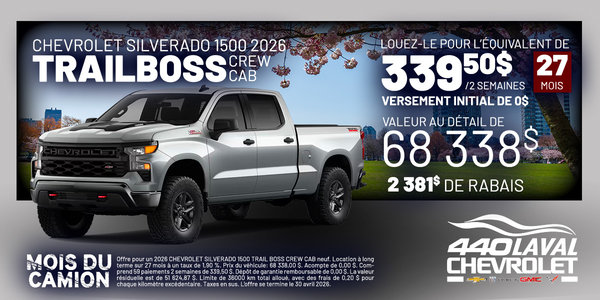 Silverado 1500 Trailboss 2026
