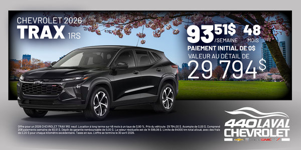 Chevrolet Trax 1RS 2026