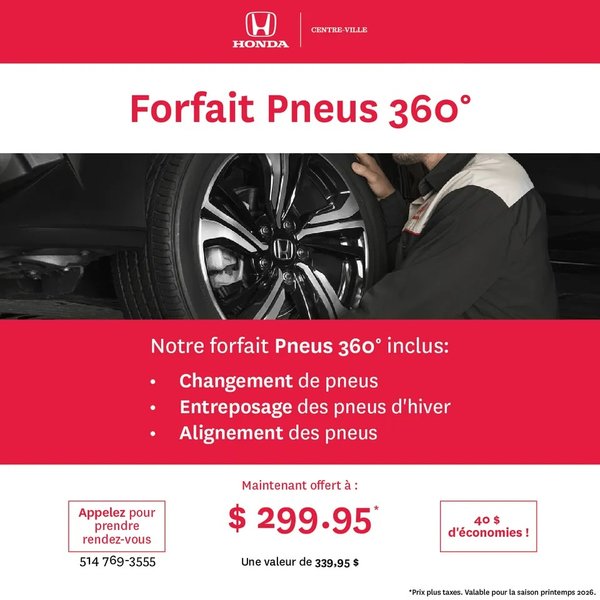 Forfait Pneus 360°