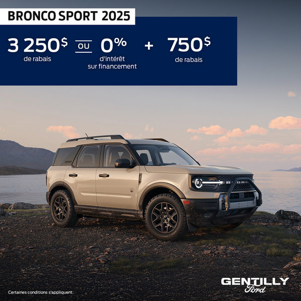 Bronco Sport 2025 Promotion Novembre