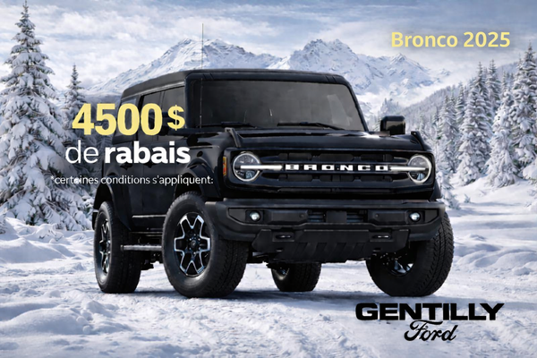 Promotion Janvier- Bronco 2025