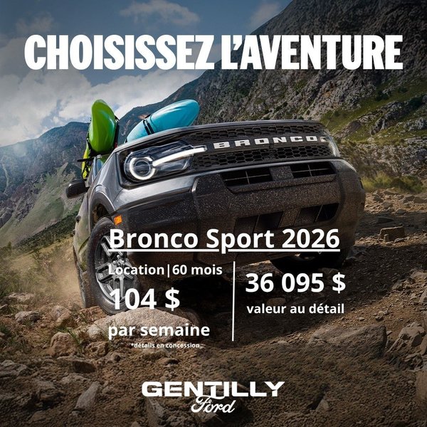 Bronco Sport 2026- Promotion Juin