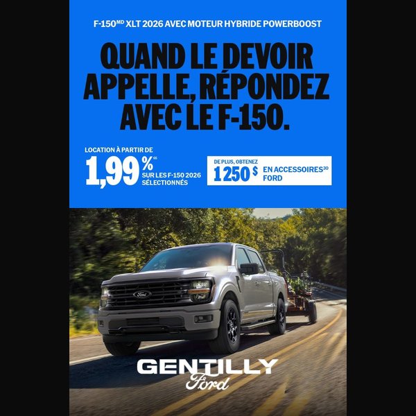 Promotion juillet 2026- F-150 XLT Hybride 2026