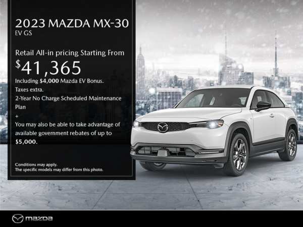 Forman Mazda - Get the 2023 Mazda MX-30 today!