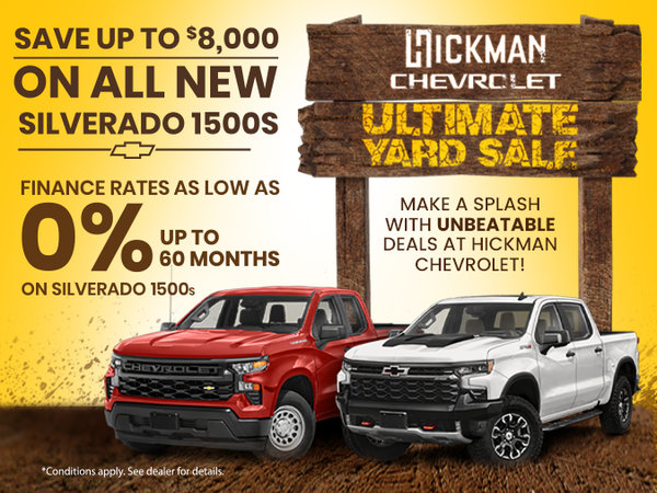 Ultimate Yard Sale: Save up to $8,000 on 2024 Silverado 1500