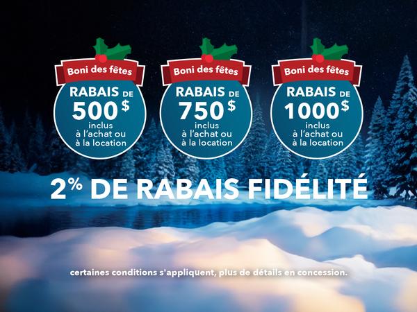 Les Bonis des Fêtes chez Intégral Subaru!