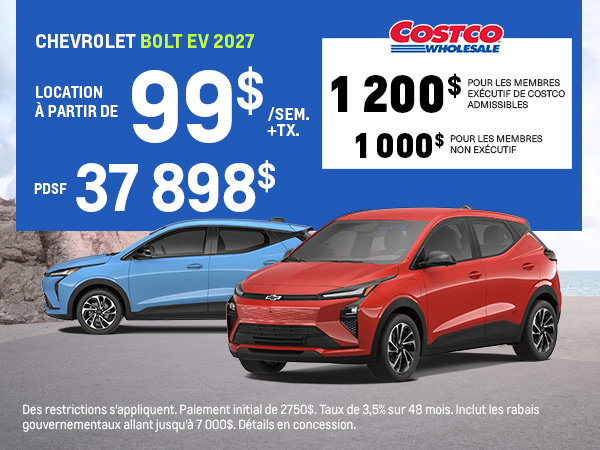 Procurez-vous le Chevrolet Bolt 2027