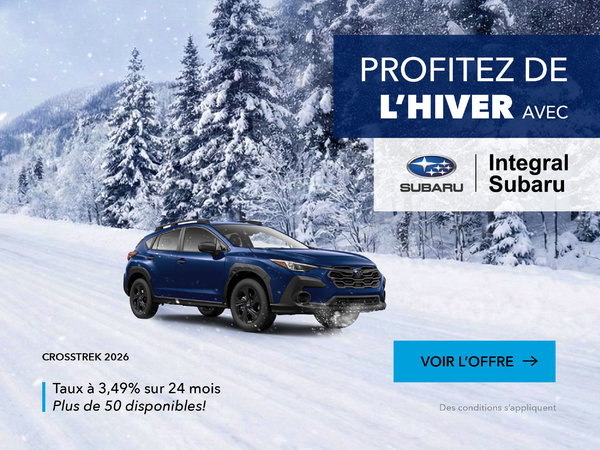 La Subaru Crostrek 2026 est parfaite pour l'hiver