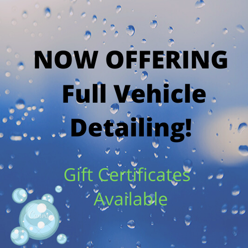 Now Offering Vehicle Detailing