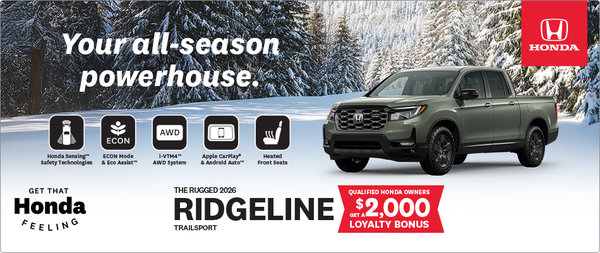Get the 2026 Honda Ridgeline