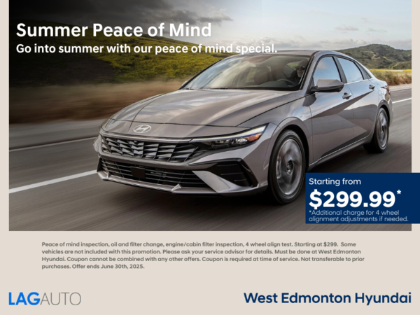 Peace of Mind Summer Service Special