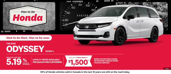 Get the 2026 Honda Odyssey