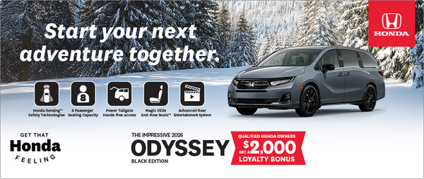 Get the 2026 Honda Odyssey
