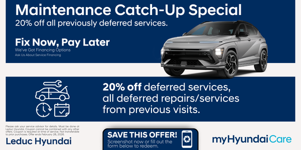20% OFF Deferred Repairs