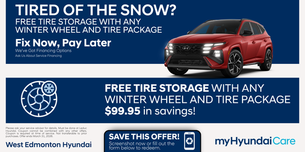 Tired of Snow? Free Tire Storage