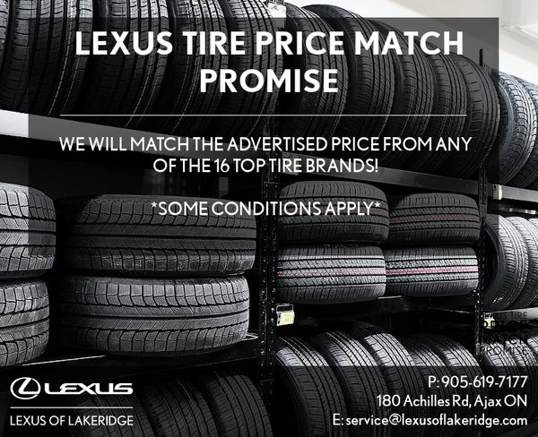 Lexus Tire Price Match Promise