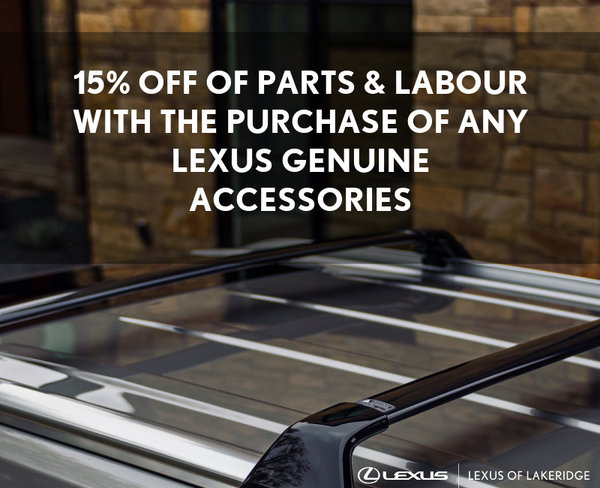 15% Off Lexus Genuine Accessories