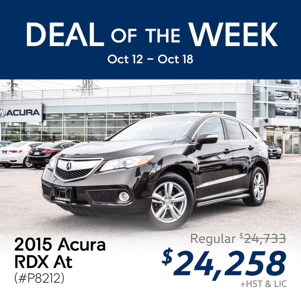 Deal of the Week: 2015 Acura RDX